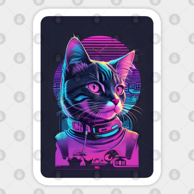 COOL Cats ! no3 Sticker by Buff Geeks Art